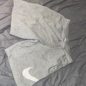 Gray Nike sweatshorts